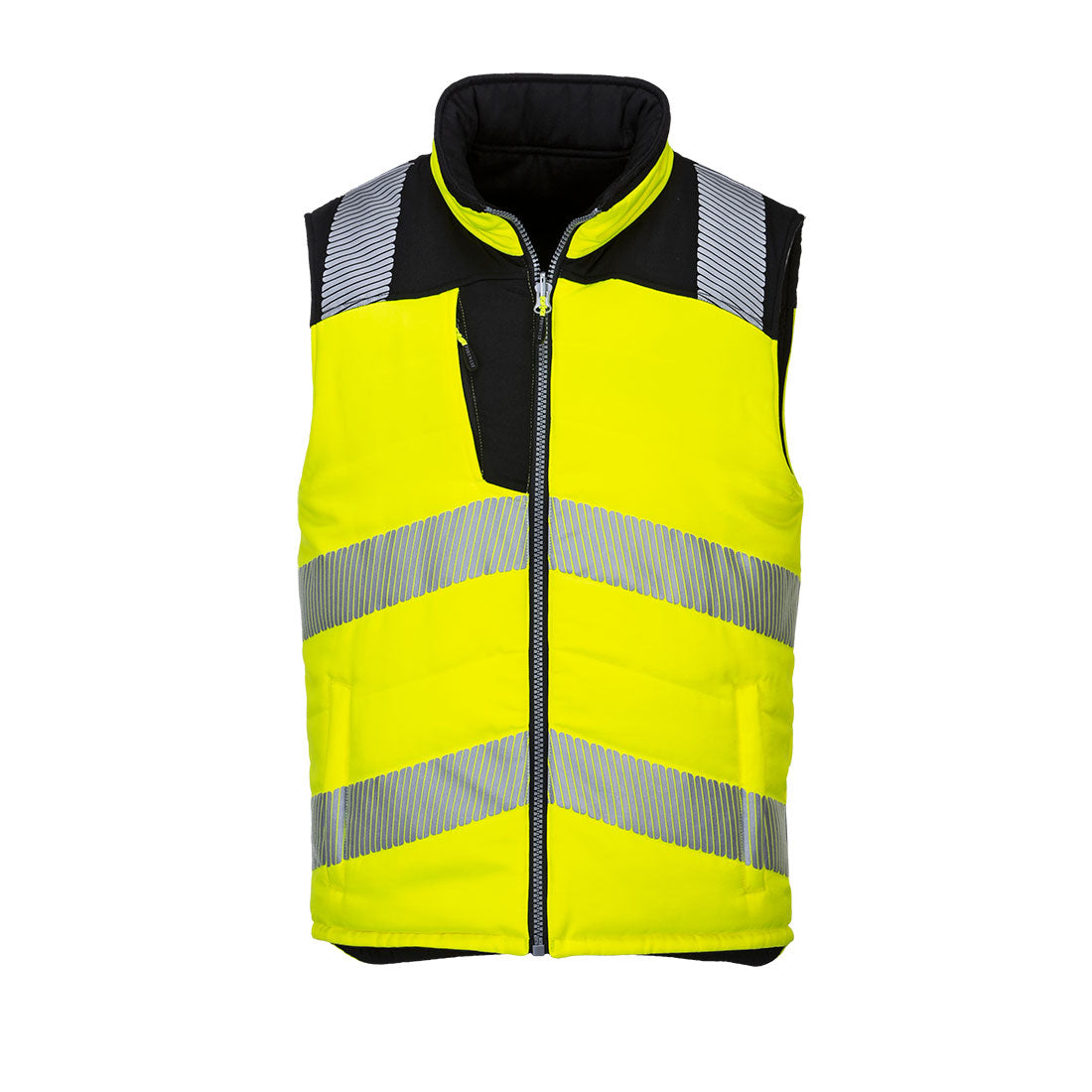 Portwest PW3 Hi-Vis Reversible Bodywarmer PW374