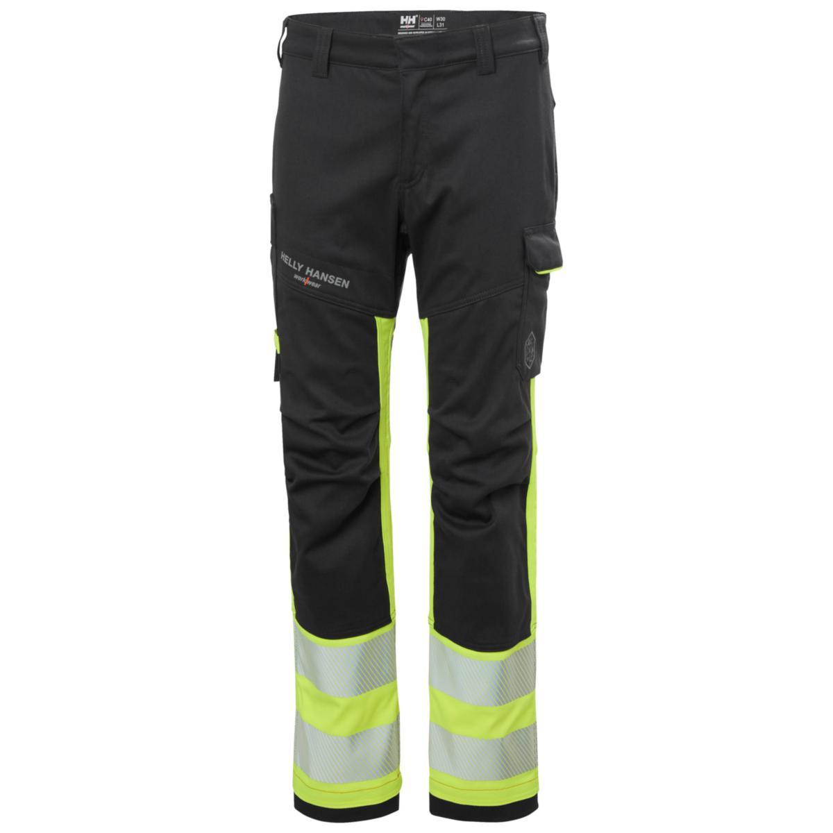 Helly Hansen Women's Fyre Work Pant Class 1 77349 - Yellow/Ebony