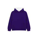 Cotton Ridge - Eclipse Kids Premium Contrast Hoodie - Purple / White