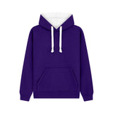 Cotton Ridge - Eclipse Premium Contrast Hoodie - Purple / White