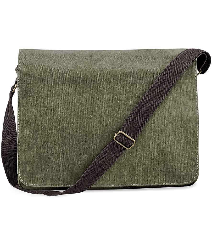 Quadra Vintage Canvas Despatch Bag QD610