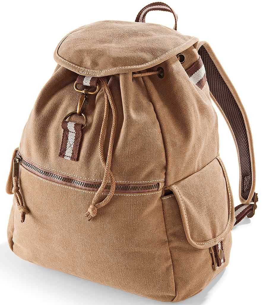 Quadra Vintage Canvas Backpack QD612