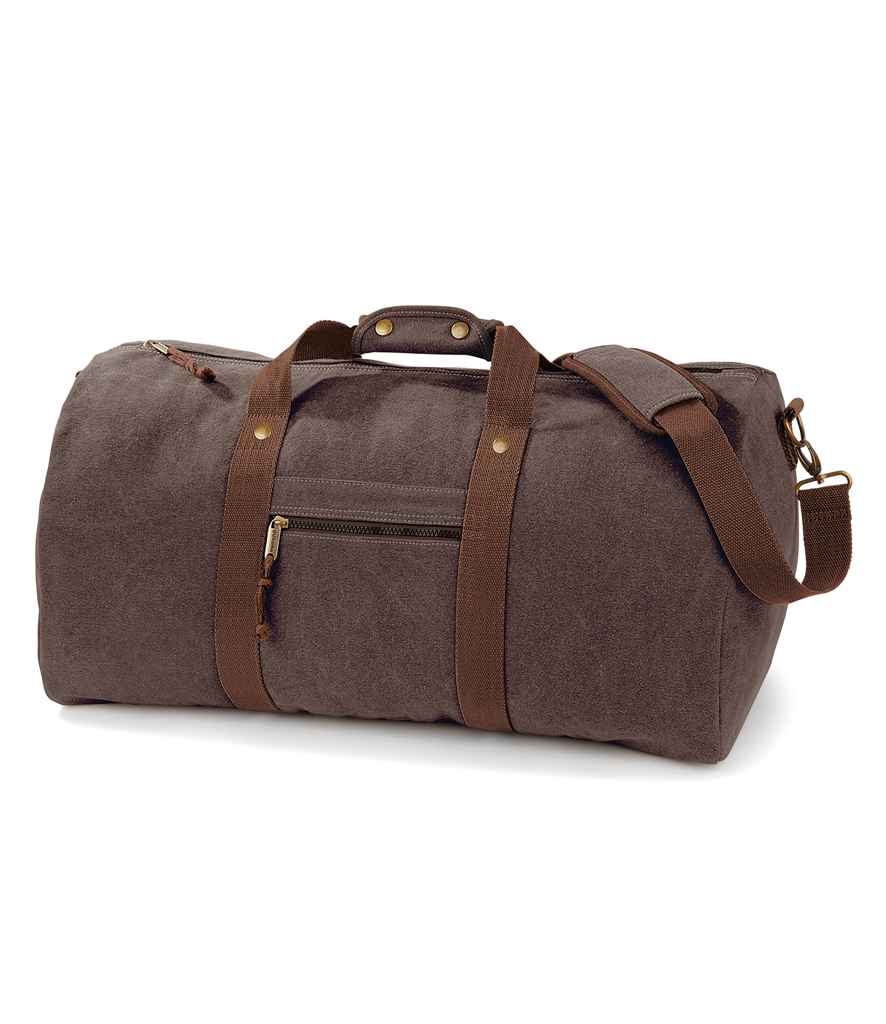 Quadra Vintage Canvas Holdall QD613