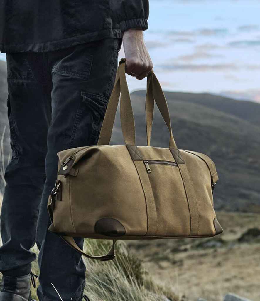 Quadra Heritage Waxed Canvas Holdall QD650