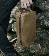 Quadra Heritage Waxed Canvas Wash Bag QD651