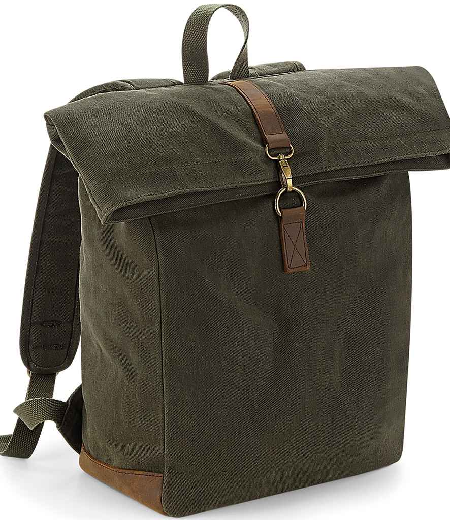 Quadra Heritage Waxed Canvas Backpack QD655