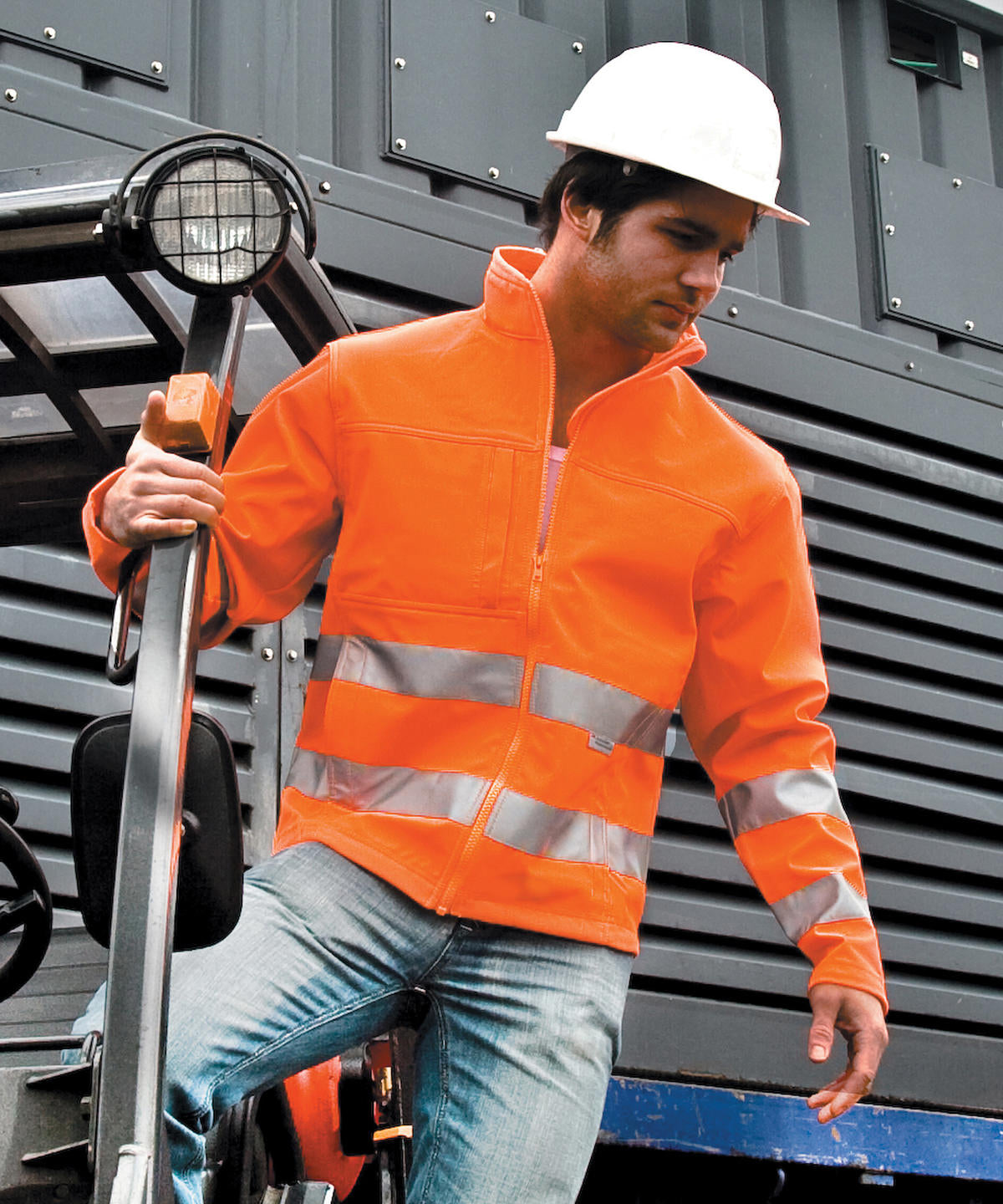 Result High-viz softshell jacket R117A - Fluorescent Orange