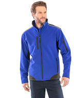 Result Ripstop softshell workwear jacket R124A - Black/Black