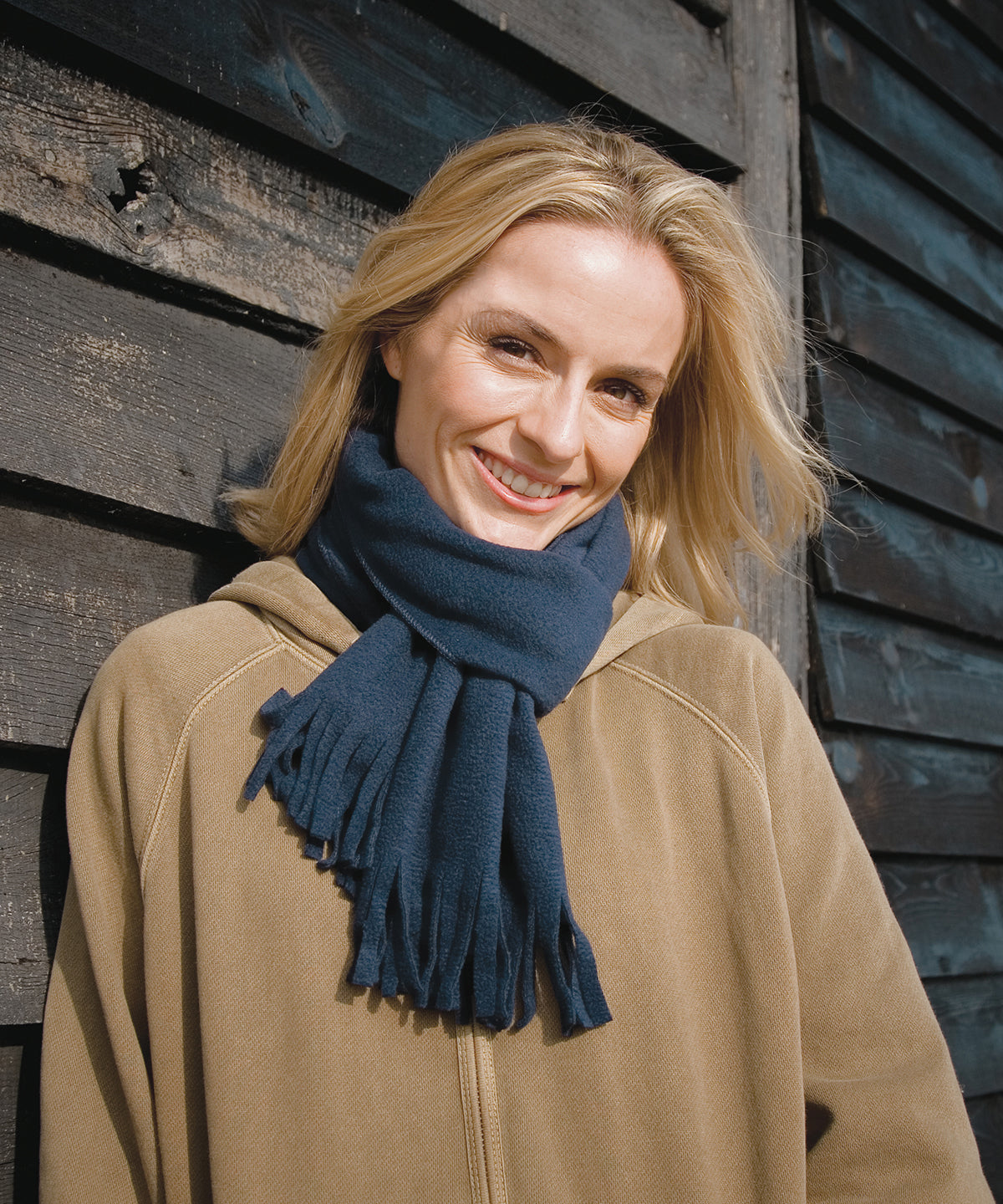 Result Polartherm tassel scarf R143X - Black