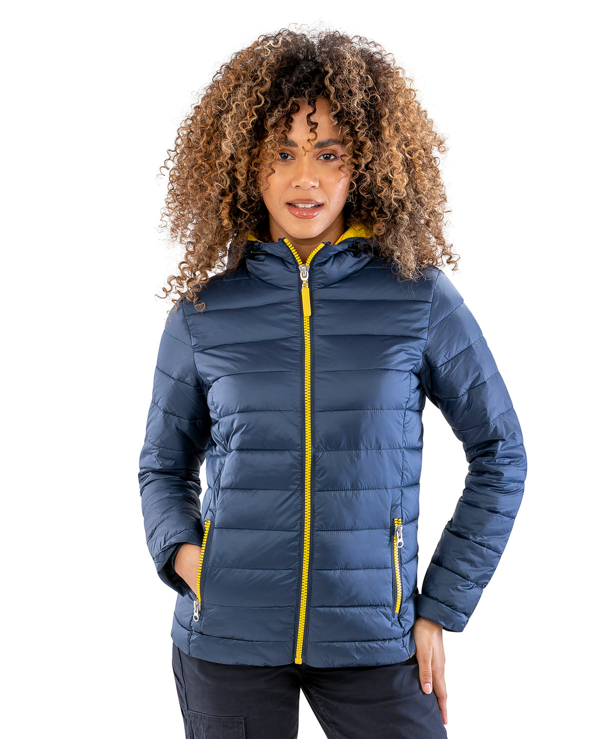 Result Women's Urban snow bird hooded jacket R194F - Black/Lime