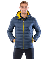 Result Urban snow bird hooded jacket R194M - Black/Lime