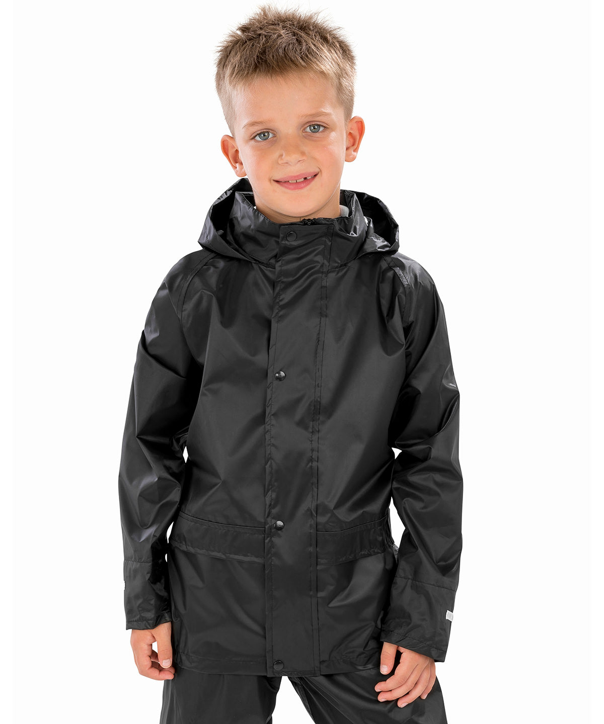 Result Core junior rain jacket R227J - Black