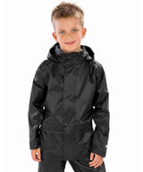Result Core junior rain jacket R227J - Black
