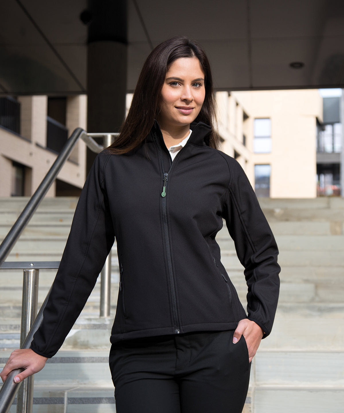 Result Women's Core printable softshell jacket R231F - Black/Black