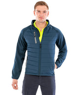 Result Compass padded softshell jacket R237X - Black/Black