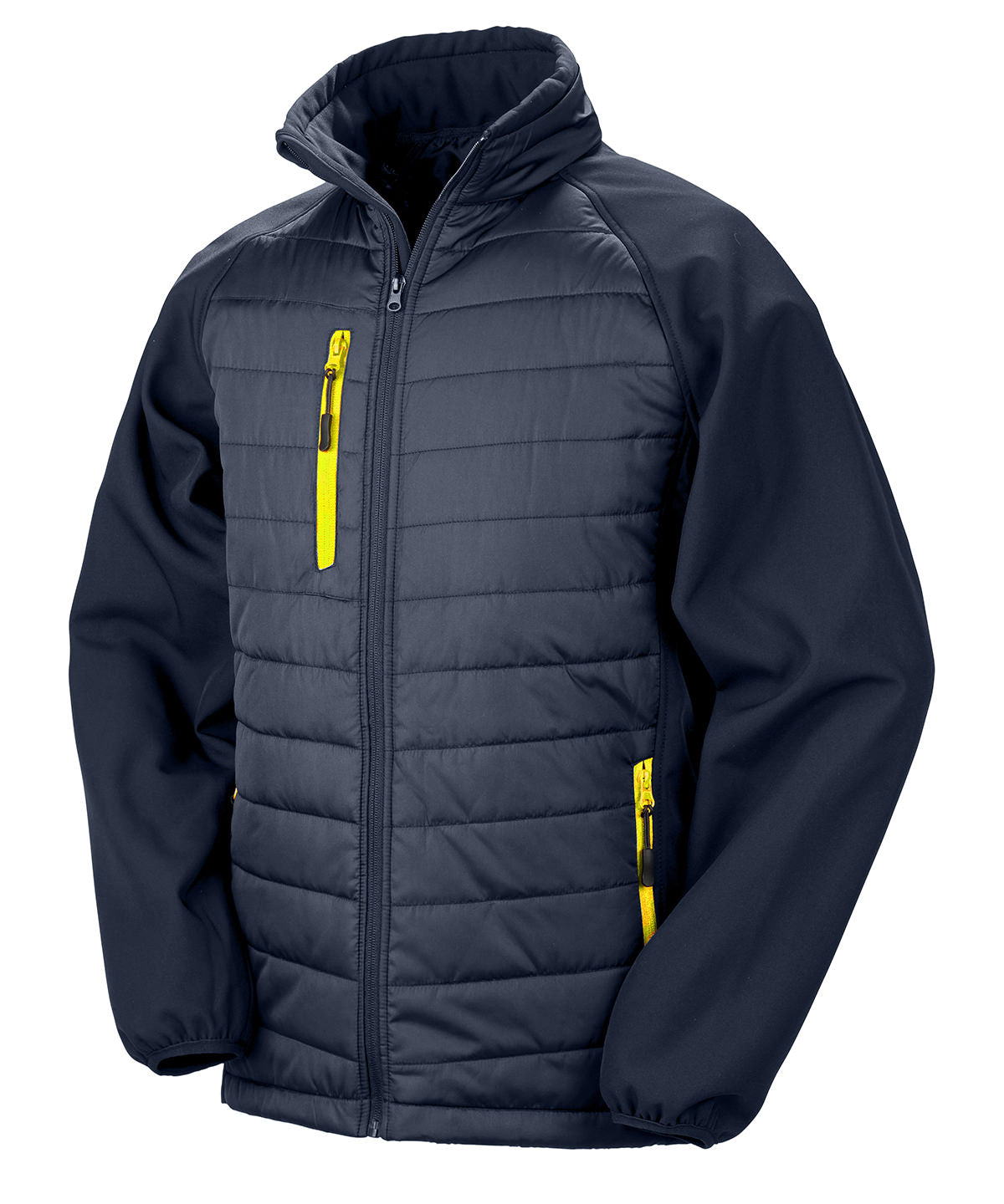 Result Compass padded softshell jacket R237X - front view