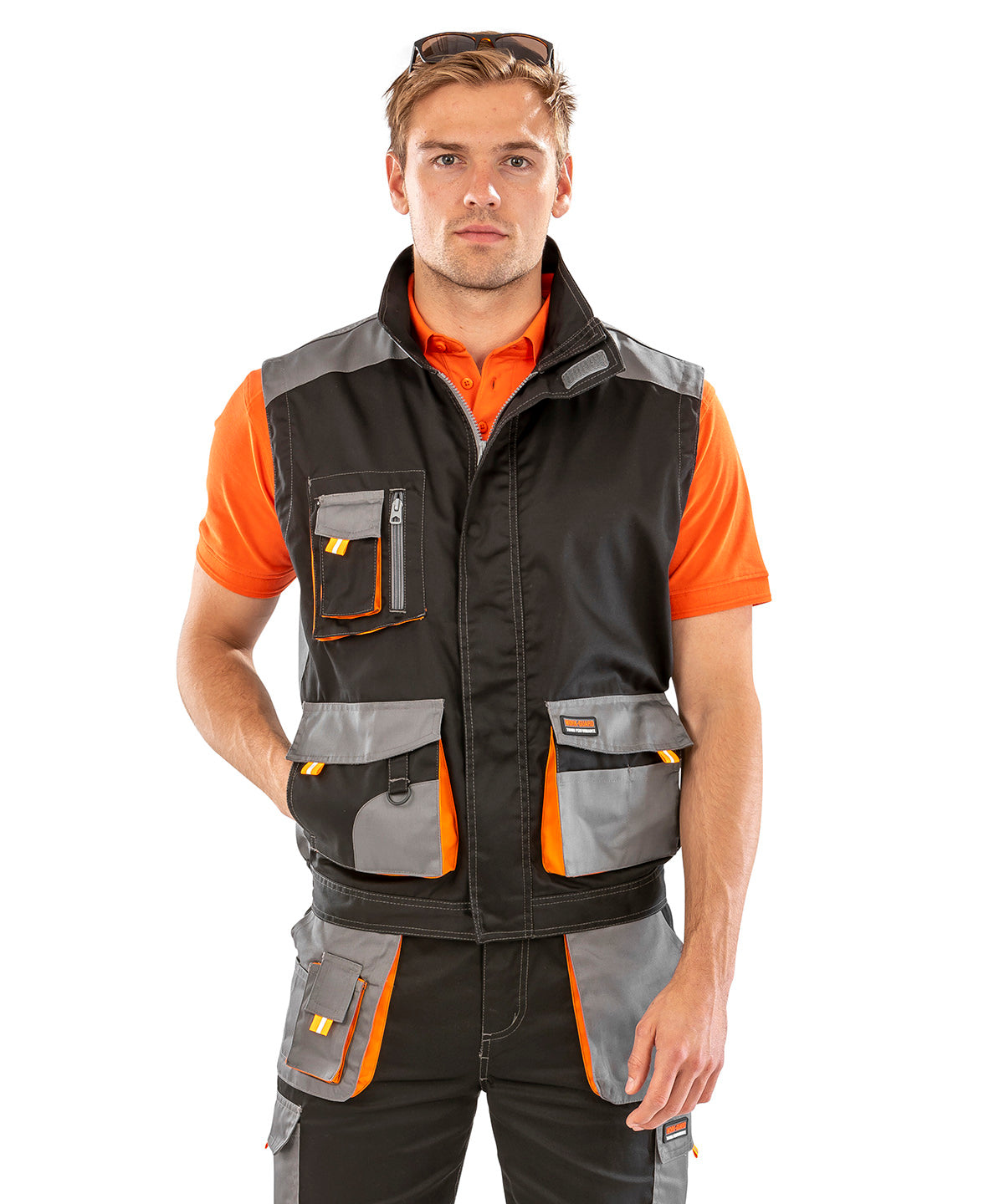Result Work-Guard lite gilet R317X - Black/Grey/Orange