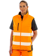 Result Reversible soft padded gilet R332X - Fluorescent Orange/Navy