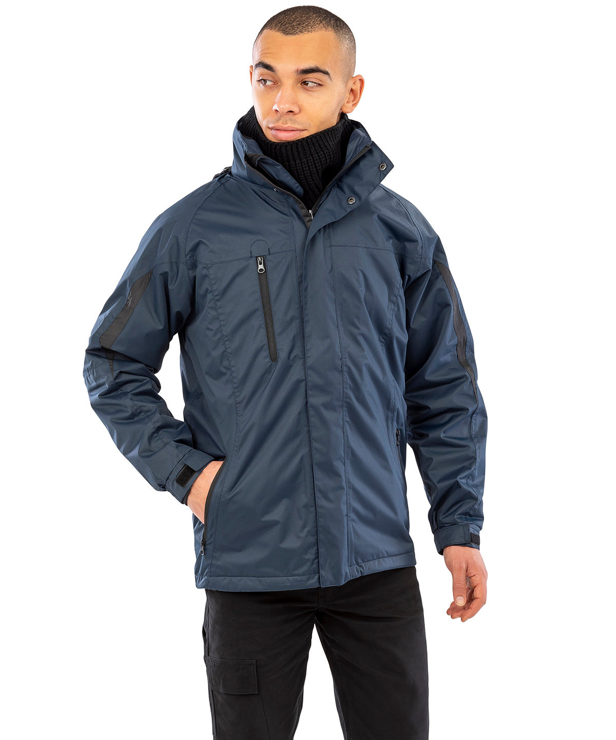 Result 3-in-1 journey jacket with softshell inner R400M - Black/Black