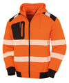 Result Recycled robust zipped safety hoodie R503X - front view