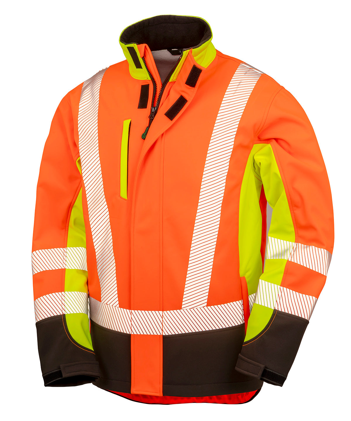 Result Recycled 3-layer printable 3-tone safety softshell R506X - front view