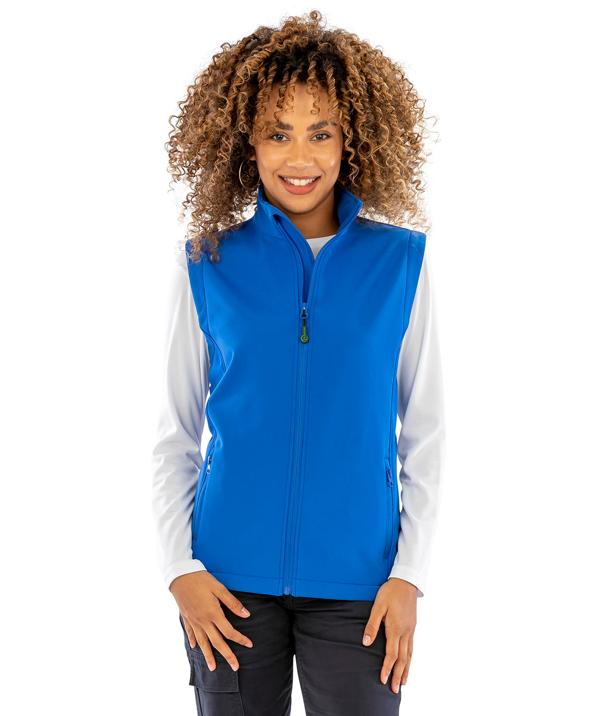 Result Women's recycled 2-layer printable softshell bodywarmer R902F - Black