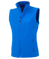 Result Women's recycled 2-layer printable softshell bodywarmer R902F - front view