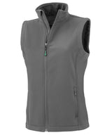 Result Women's recycled 2-layer printable softshell bodywarmer R902F - front view