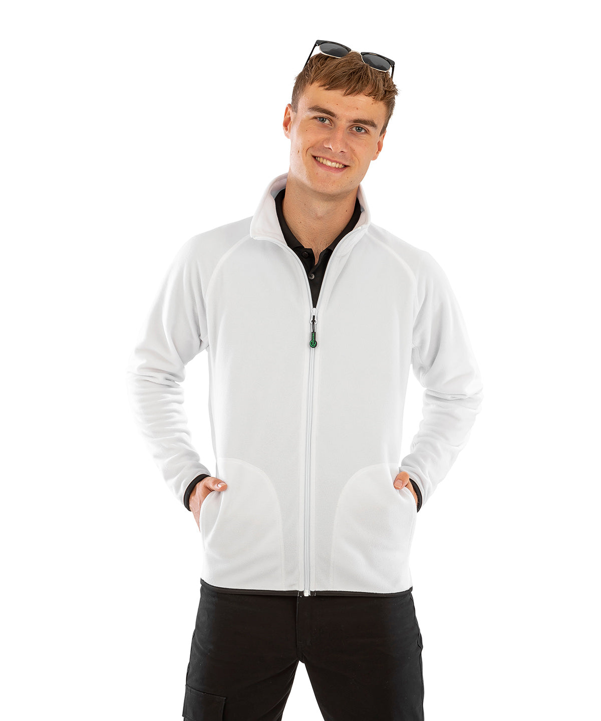 Result Recycled microfleece jacket R907X - Black