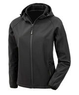Result Women’s recycled 3-layer printable hooded softshell R911F - front view