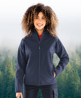Result Women’s recycled 3-layer printable hooded softshell R911F - Black
