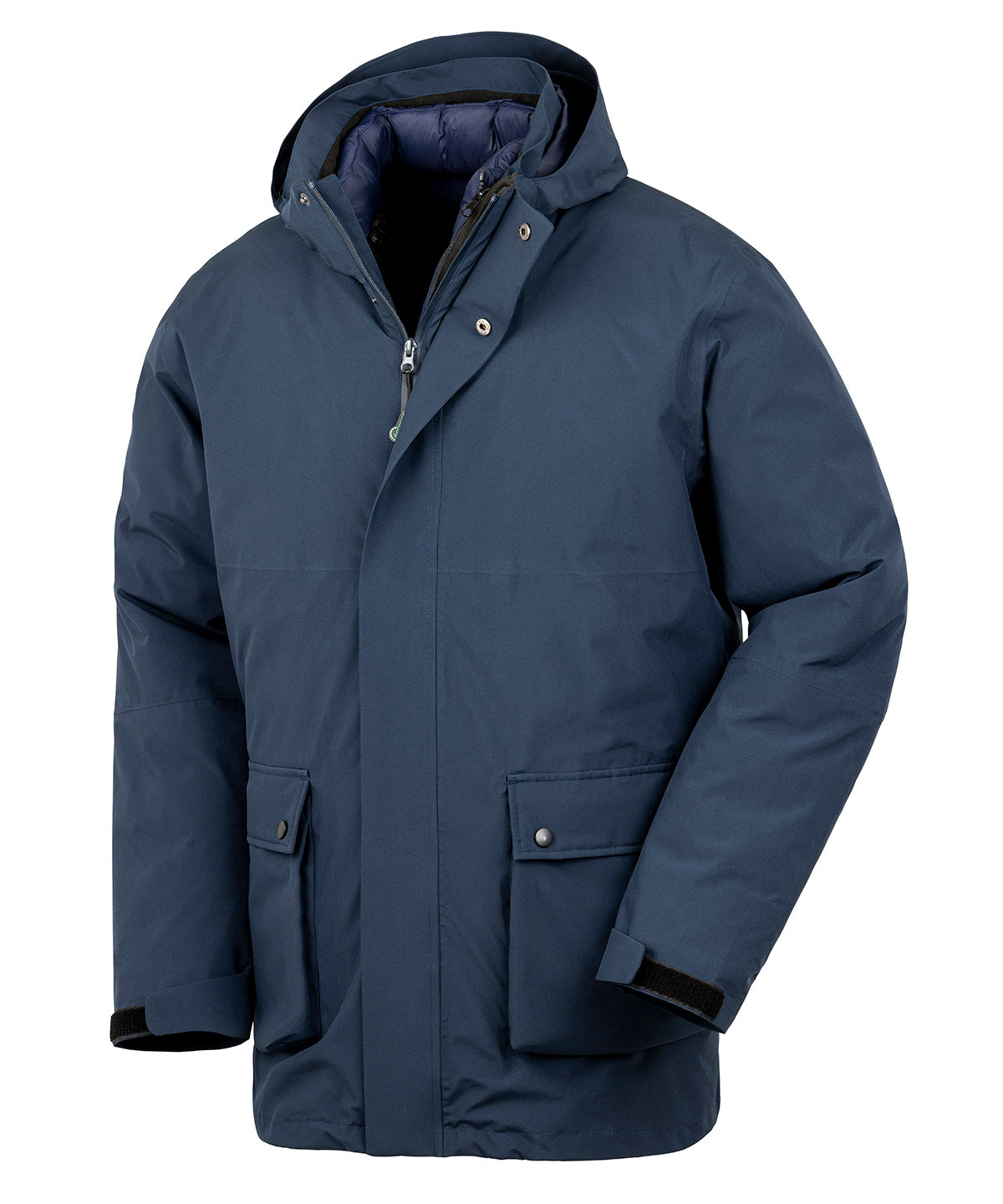 Result Recycled 3-in-1 padded ripstop jacket R920X - front view