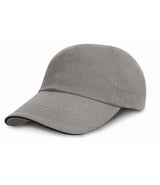 Result Low Profile Heavy Brushed Cotton Cap with Sandwich Peak RC024P