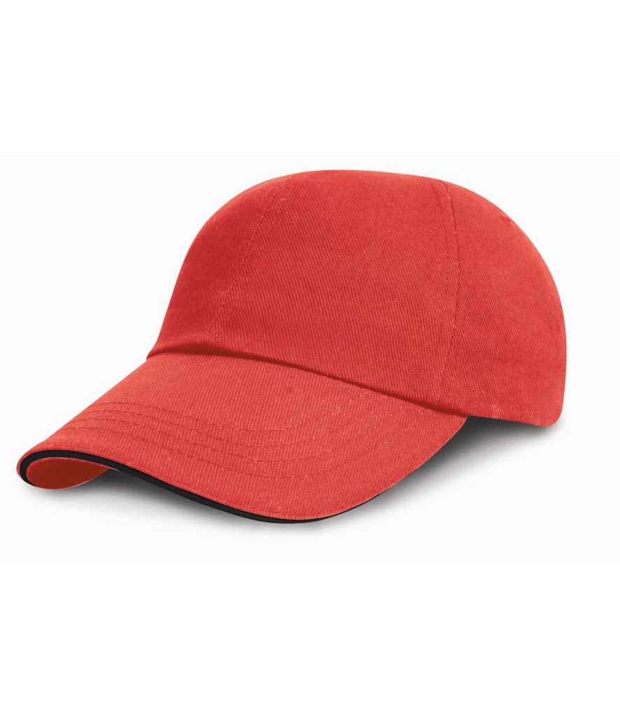 Result Low Profile Heavy Brushed Cotton Cap with Sandwich Peak RC024P