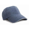 Result Washed Fine Line Cotton Cap RC054