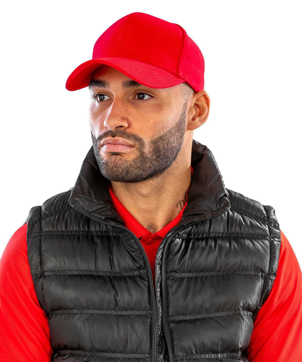 Result Pro-style heavy cotton cap RC25X - Black