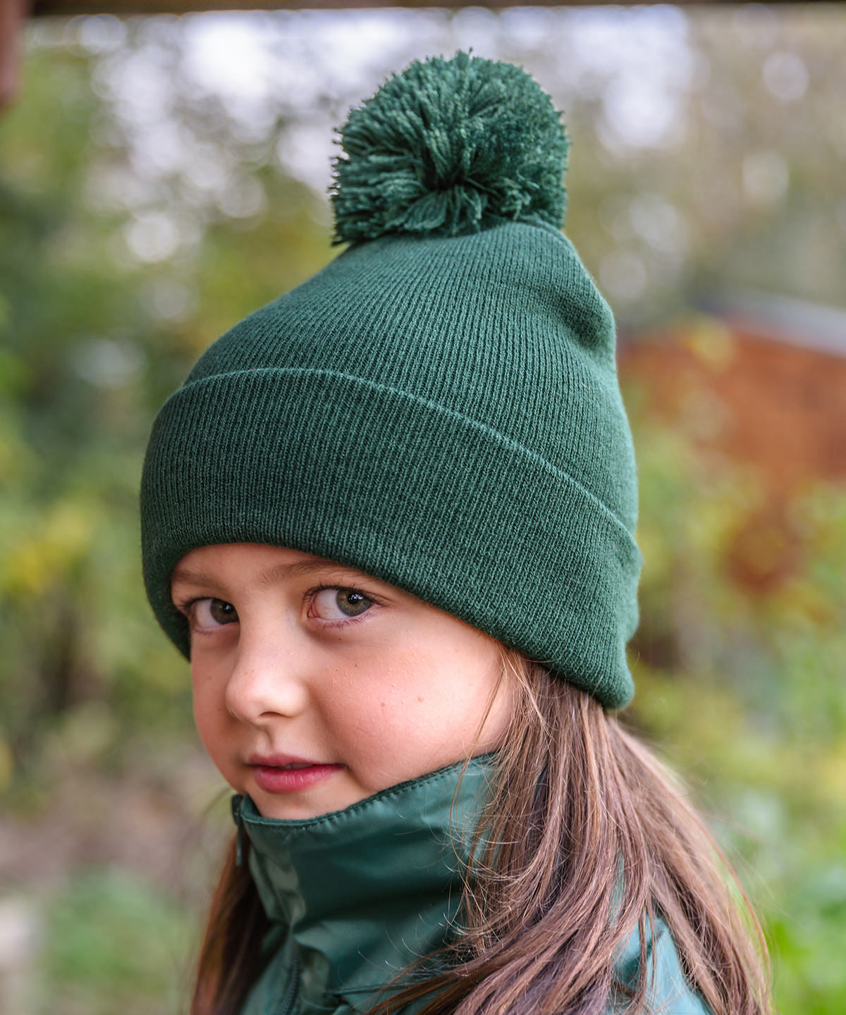 Result Junior pom pom beanie RC28J - Black