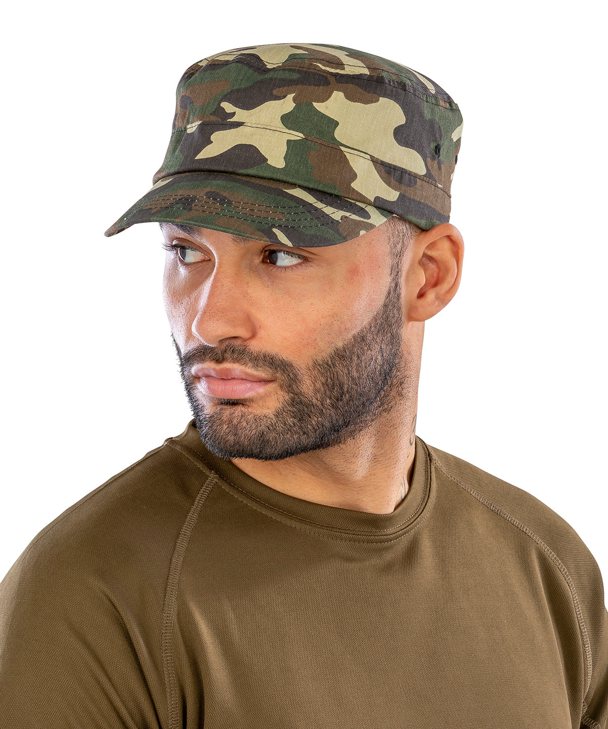 Result Urban camo cap RC59X - Olive Camo