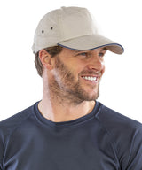 Result Printers plush cotton 5-panel cap RC72X - Black/Red