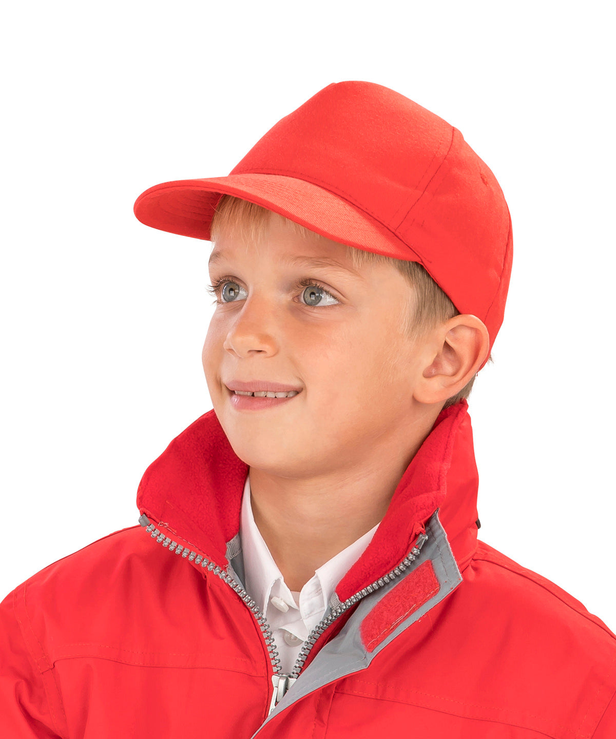 Result Boston junior 65/35 polycotton cap RC84J - Black