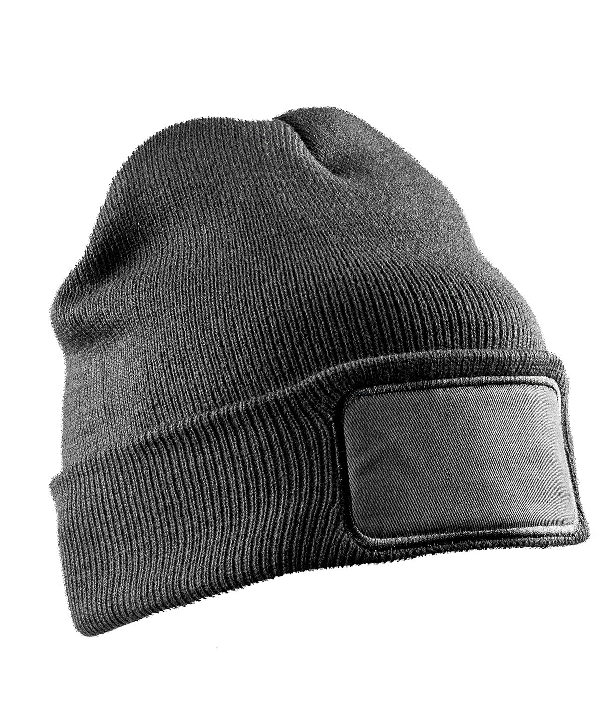 Result Recycled double knit printers beanie RC927 - front view