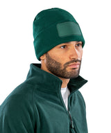 Result Recycled double knit printers beanie RC927 - Black