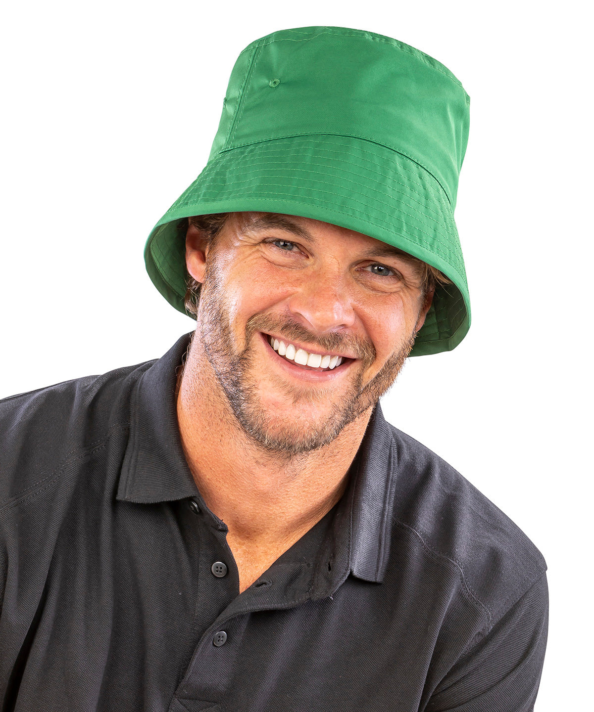 Result Recycled bound edge bucket hat RC986 - Black