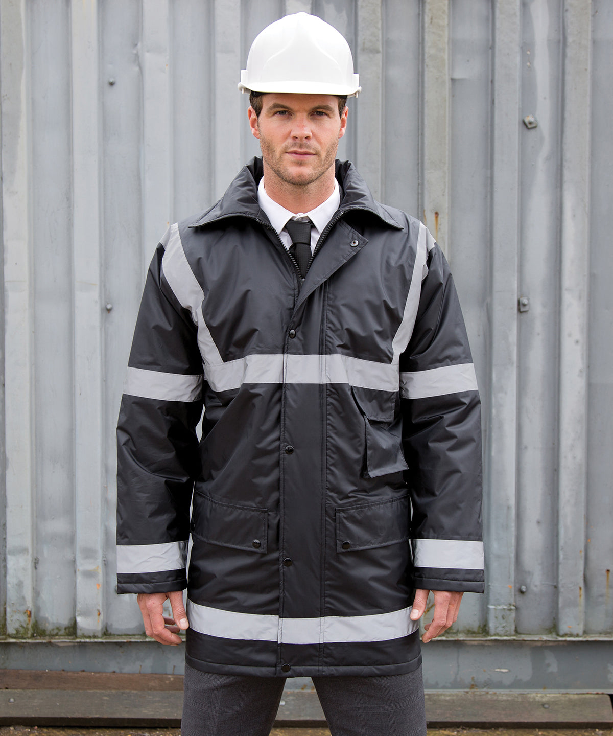 Result Work-Guard management coat RE23A - Black
