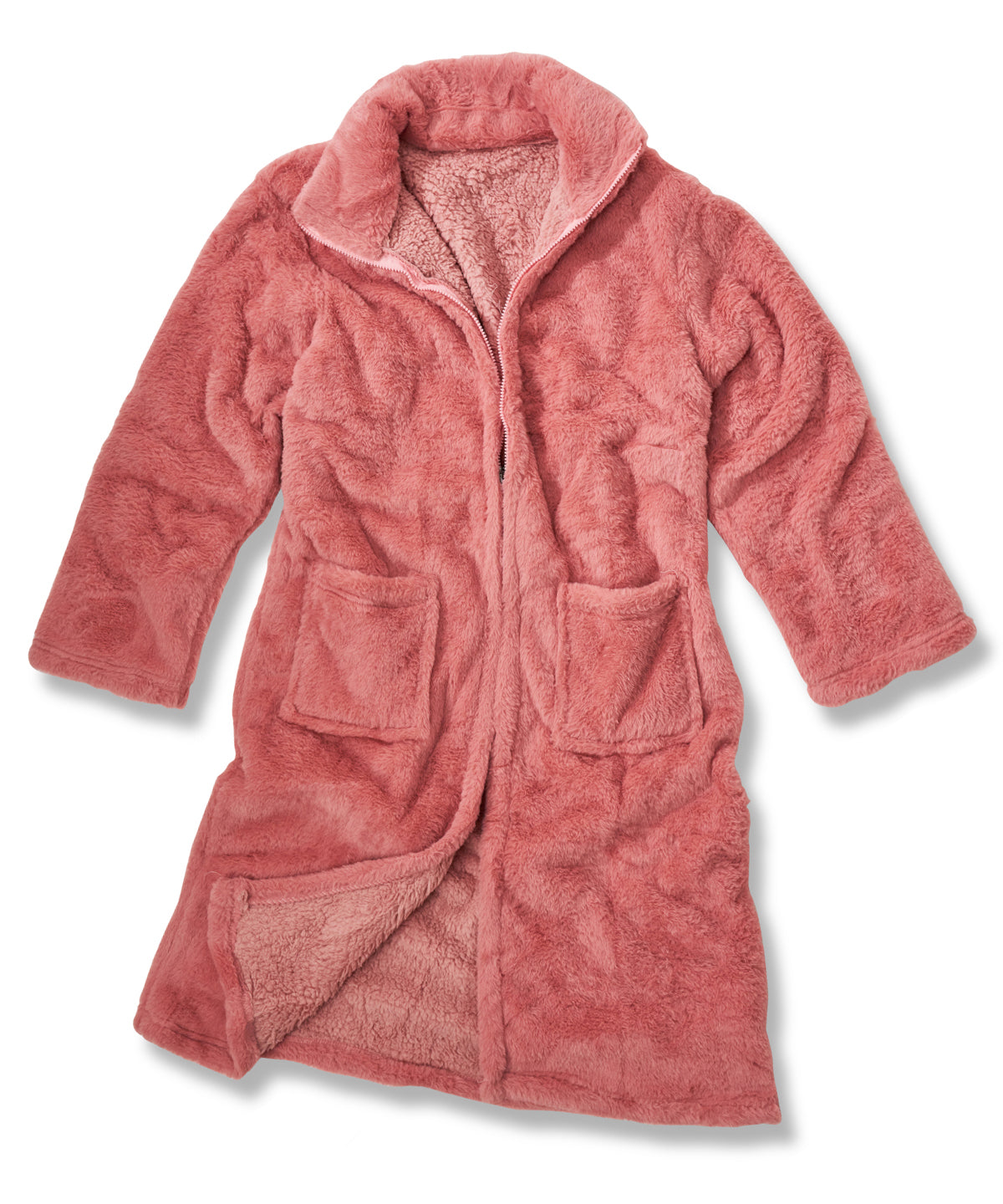 Ribbon - Luxury eskimo faux fur zipped gown