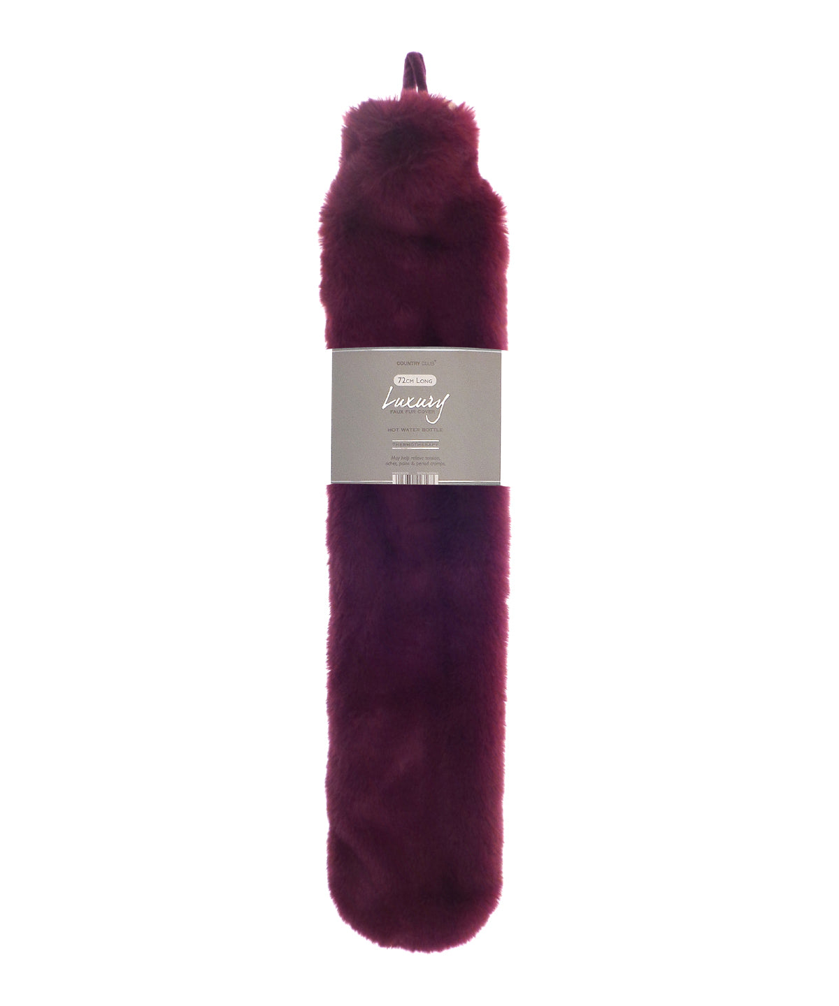 Ribbon - Super luxury faux fur long hot water bottle and cover