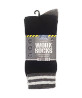 Ribbon - Men’s 3-pack work socks (recycled cotton) - front view