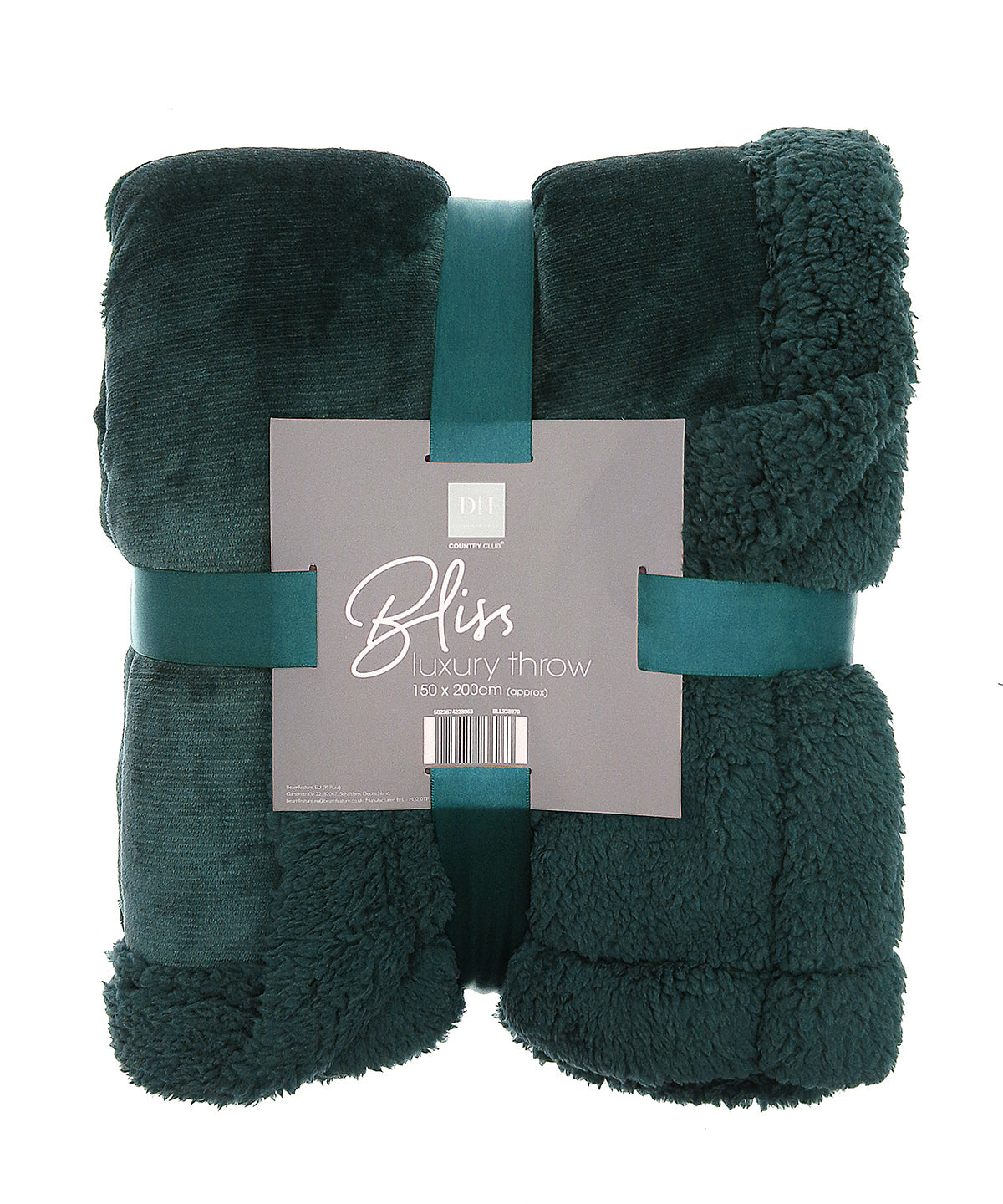 Ribbon - Sherpa winter throw - front view