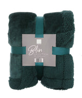 Ribbon - Sherpa winter throw - front view