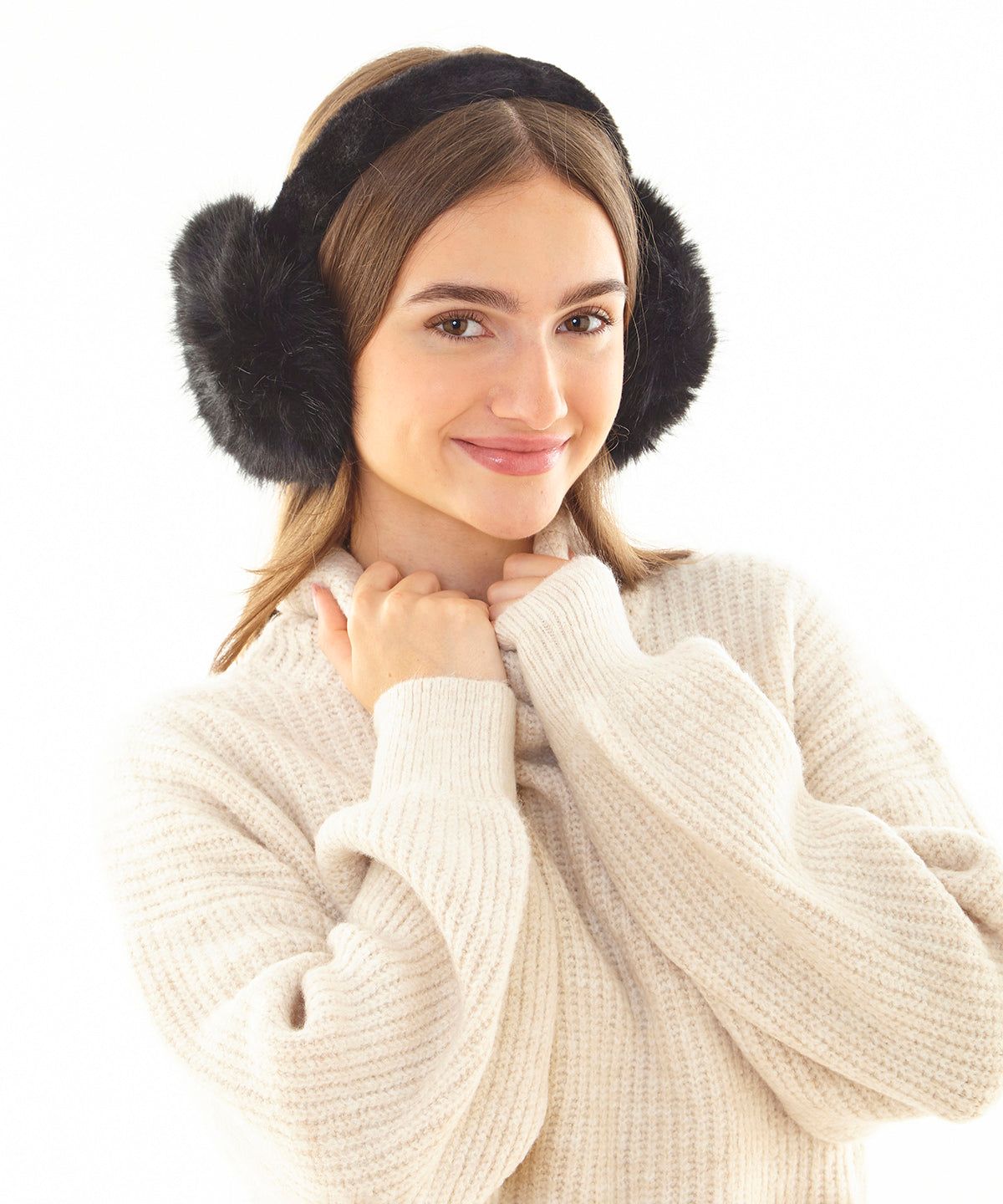 Ribbon - Luxury fur ear muffs